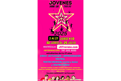 AFICHE JOVENES SOBRE LAS TABLAS