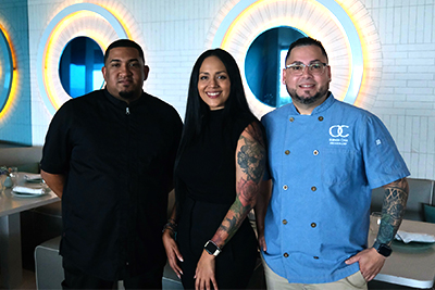 Condado Ocean Club - Pastry Chef Edgardo Quiles, Leyra Ortiz y Chef Ejecutivo Ramón Cruz