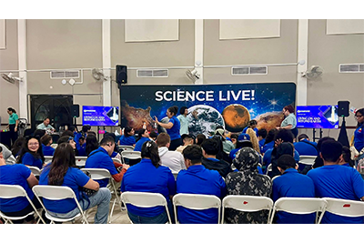 Como parte de la experiencia, los participantes tuvieron experiencias inmersas con Ciencia Viva