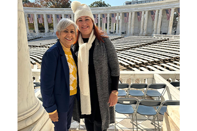 Exsenadora Lucy Arce y la Senadora Karen Román